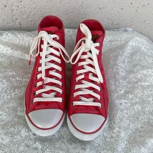 COACH women’s Maisie High Top Sneakers in Cyclamen( Coral Pink) in Size 8.5